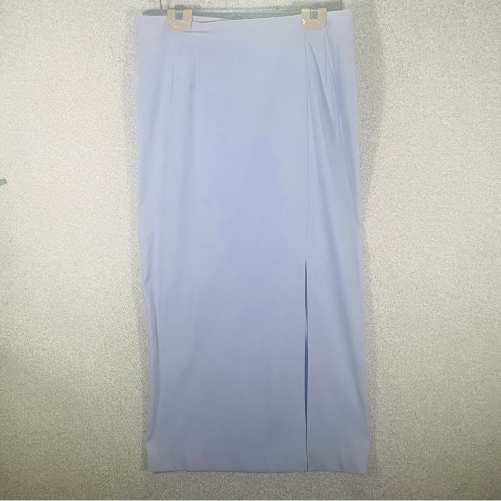Vintage Gantos Lavender 36 Inch Long Maxi Skirt With Slit Size 12